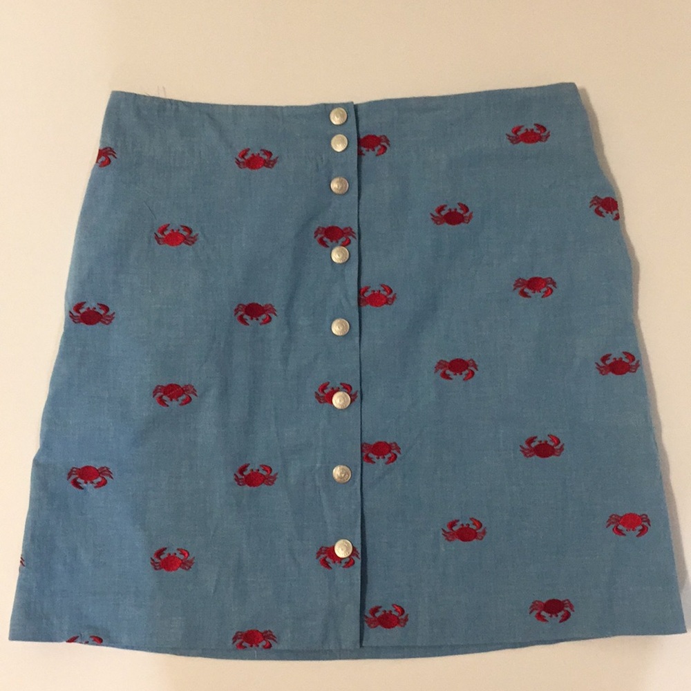 Lilly Pulitzer size 6 embroider Crab skirt
